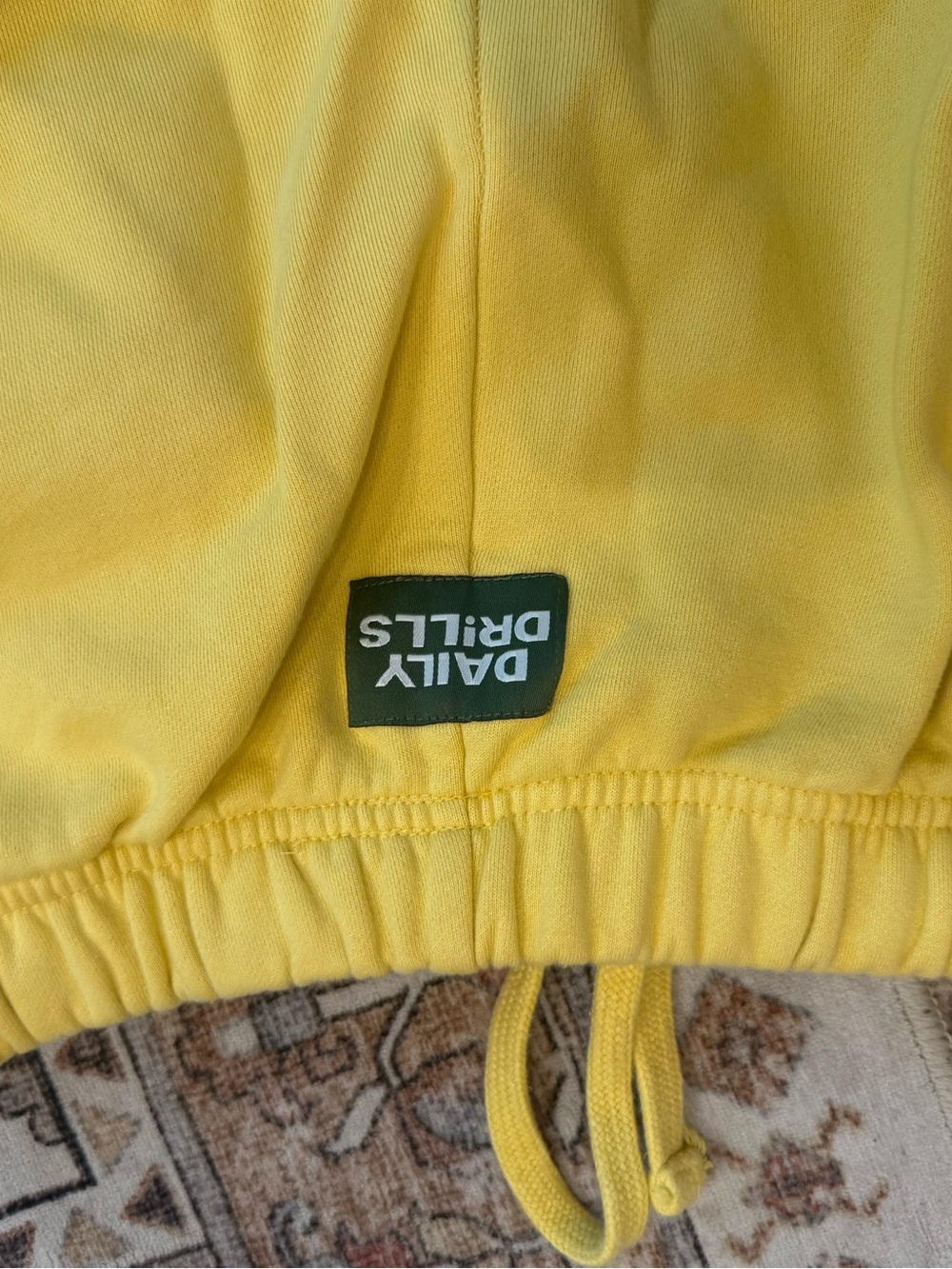 Daily Drills Kids Yellow Fleece Sweatshirt & Joggers Set - Bright Yellow - Picture 7 of 9
